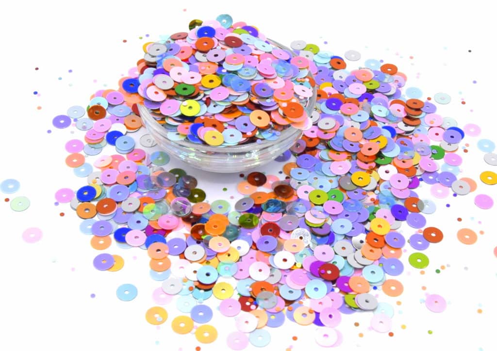 Paillettes Sequins Multicolore Opaque 6mm CreatistShop