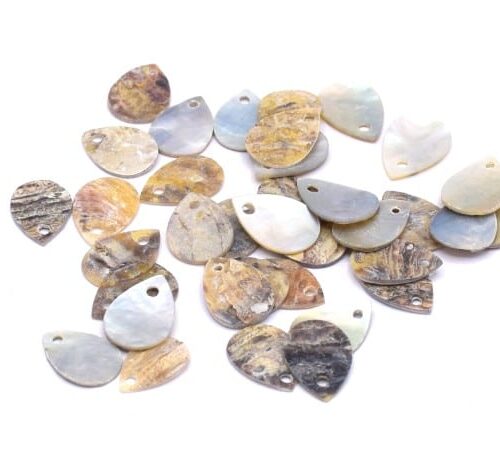 Pendentifs coquille d'Akoya naturel Ø9 mm larme