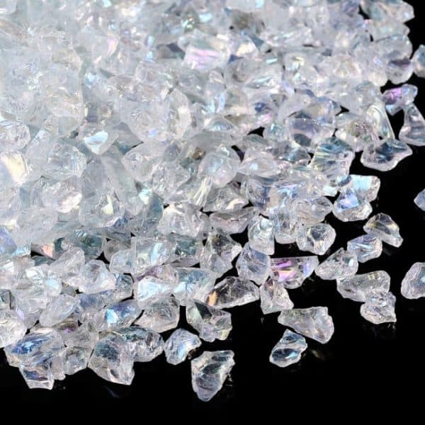 Rocaille en verre Transparentes AB, inclusion résine non percés – Image 2