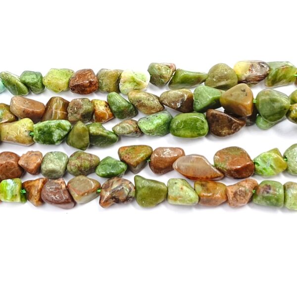 perle d'opale verte pépites création de bijoux naturelles diy