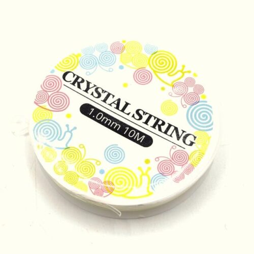 Rouleau de 10 mètres fil cristal élastique Ø1mm x1