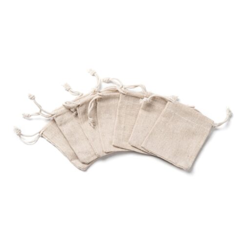 pochette coton beige