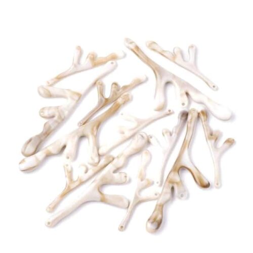 Connecteurs, liens acrylique branche  beige
