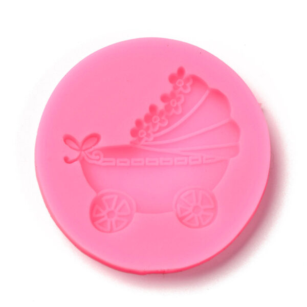 moule landau de bébé pour fimo, cernit, polymère, résine, porcelaine froide