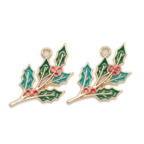 Pendentifs de fêtes feuilles de houx