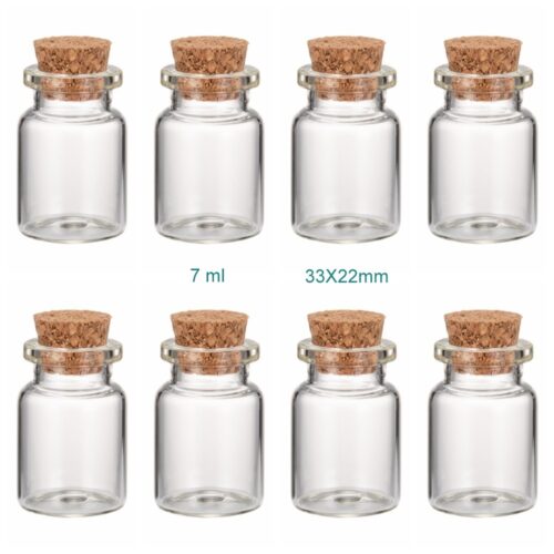 bouteilles miniature en verre pour bijoux, cadeaux, mariage