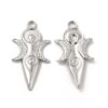 Pendentif déesse mère en acier inoxydable 304 argent x1