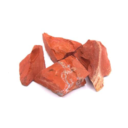 Jaspe Rouge Naturel Brut | Lot de 4 Pierres Non Percées | CreatistShop