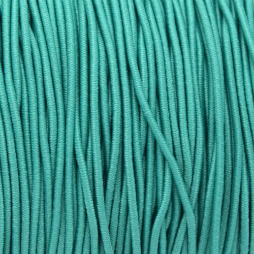 Cordon élastique rond vert 1mm x5 mètres