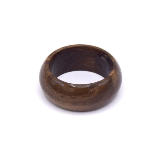 Bague en bois de noyer - Alliance en bois bijoux homme ou femme