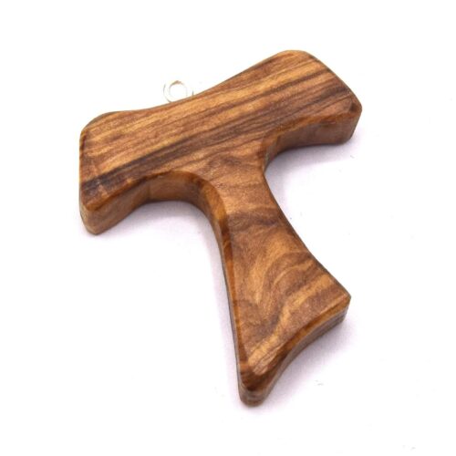 Croix Tau en bois d’olivier