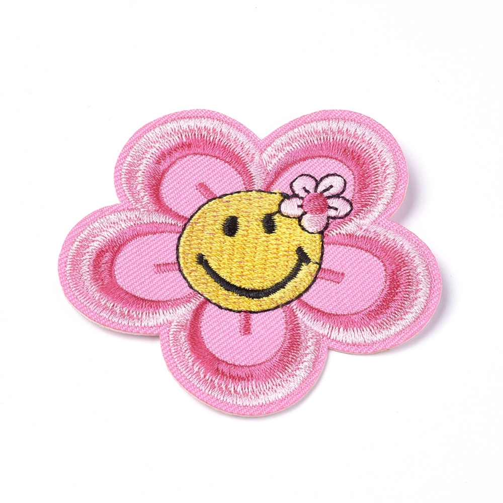 PATCH FLEUR ROSE SOURIR