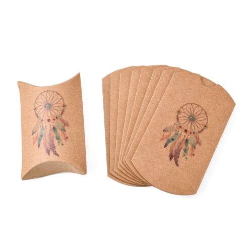 Pochettes cadeaux cartonné attrape-rêves x5