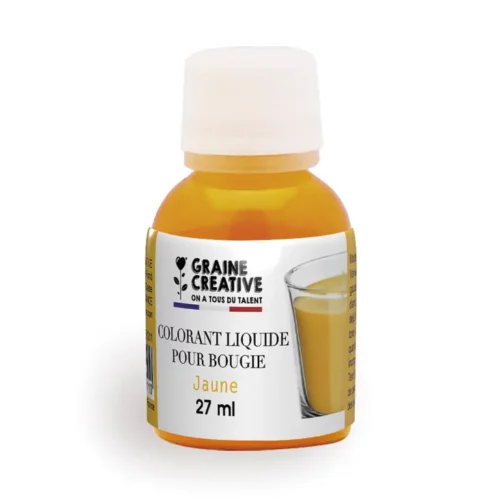 Colorant liquide pour bougie jaune