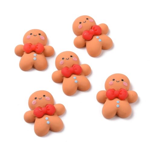 Cabochons en résine Bonhomme en pain d'épice