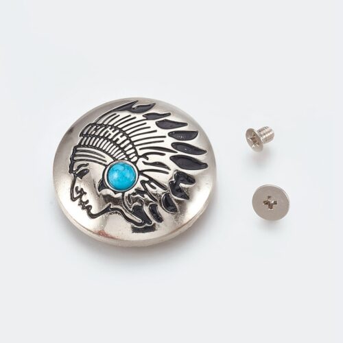 rivet indien avec turquoise