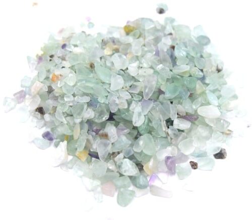 Puces de fluorite verte non percés, 3~10x2~5x1~3 mm