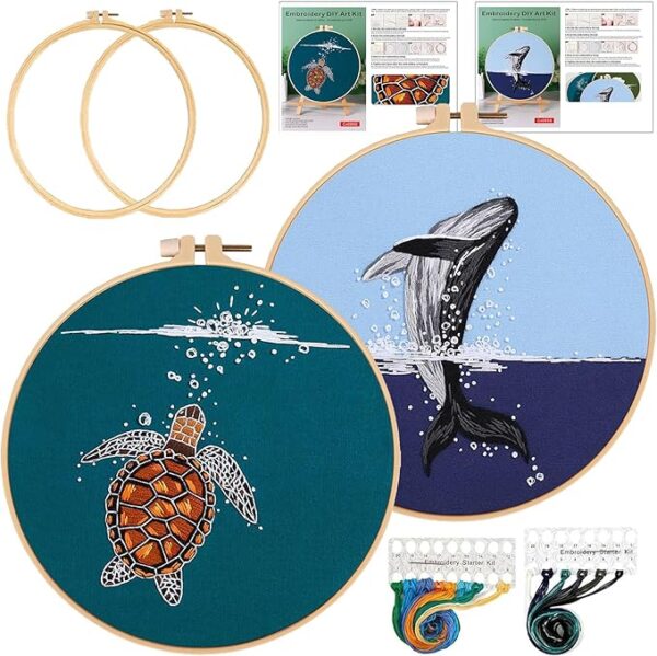 Kit de broderie tortue de mer pour débutant  x1 – Image 2