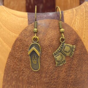 Boucles d'Oreilles Short & Lunettes de Soleil Bronze - Bijoux d'Été