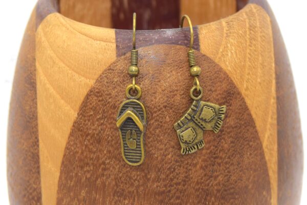 Boucles d'Oreilles Short & Lunettes de Soleil Bronze - Bijoux d'Été
