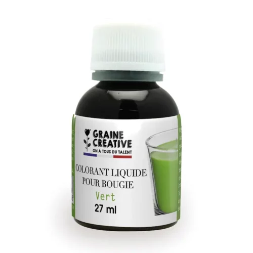 Colorant liquide pour bougie vert
