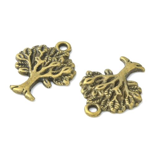 Breloques arbre de vie 21mm en alliage bronze