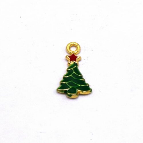 Breloques de Noël émail sapin