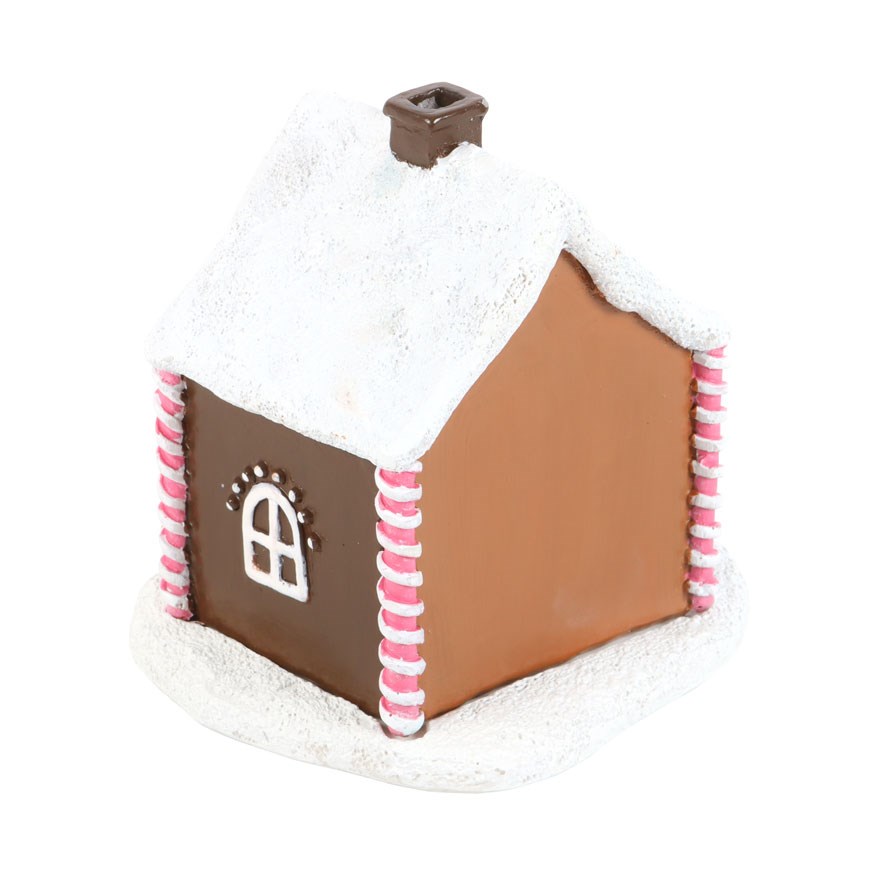 Brûleur d'Encens Maison en Pain d'Épice Rose – Image 4