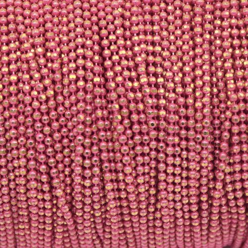 Chaînes à boules en laiton rose doré 1.5mm