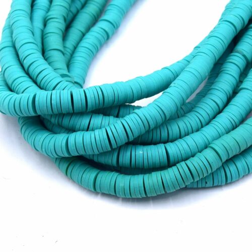Chapelet de perles heishi Ø6mm turquoise