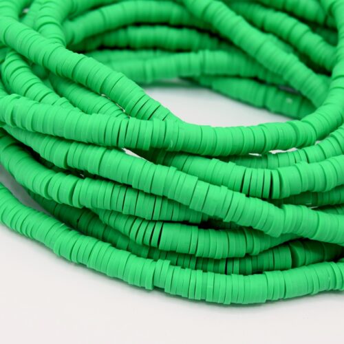 Chapelet de perles heishi Ø6mm vert clair