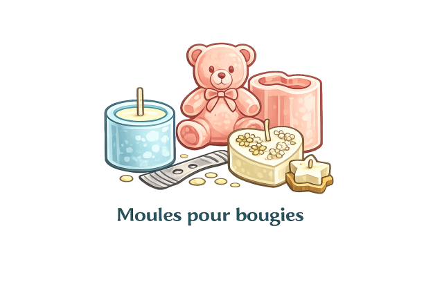 Moules pour bougies pour la creation de bougies DIY en cire