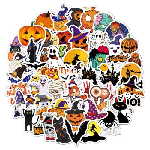 Lot d'autocollants Halloween, décoration et scrapbooking