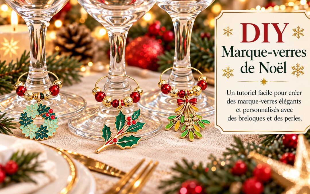 Marque-verres de Noël : 5 idées DIY avec breloques et perles