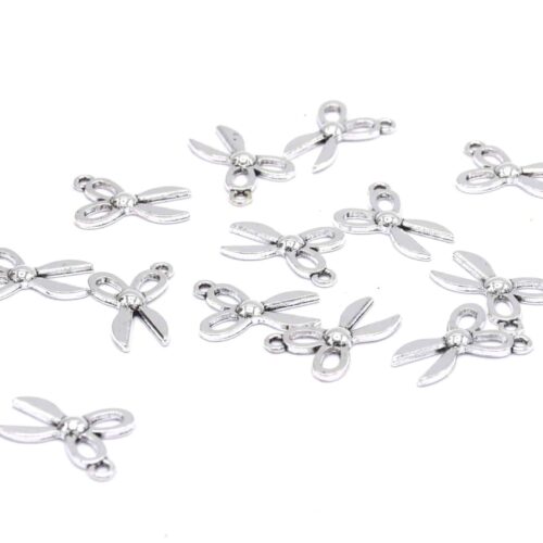Breloques ciseaux métal argent antique