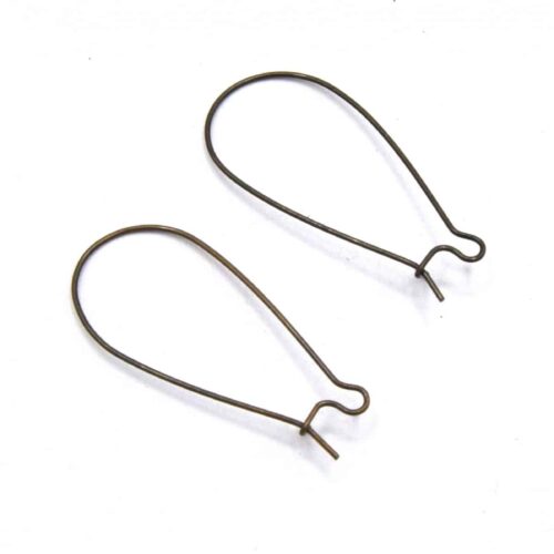 Dormeuses en laiton bronze 37mm