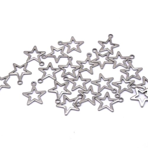 Etoiles en acier inoxydable 304 argent