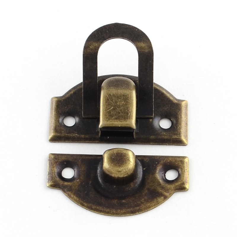 Fermoirs de verrouillage pour boîte en bois bronze antique x10 – Image 4
