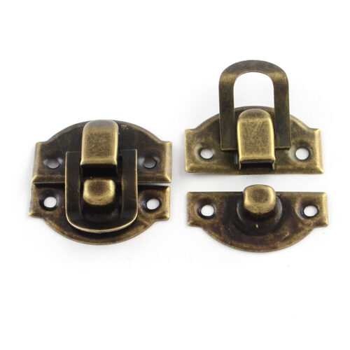 Fermoirs de verrouillage pour boîte en bois bronze antique lot de 10
