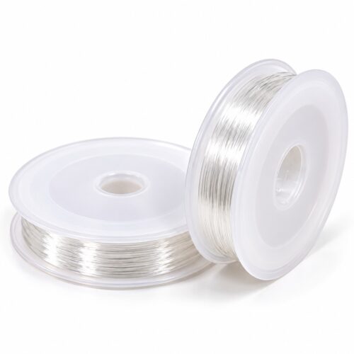 Fil cristal transparent TPU 0,7 mm – 2 rouleaux de 10 m bijoux diy