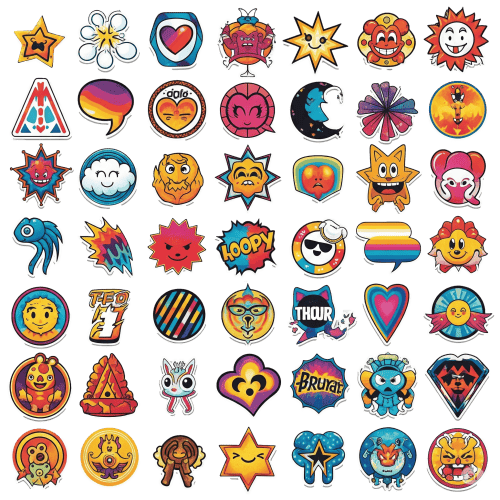 Les stickers et autocollants , customisation et scrapbooking