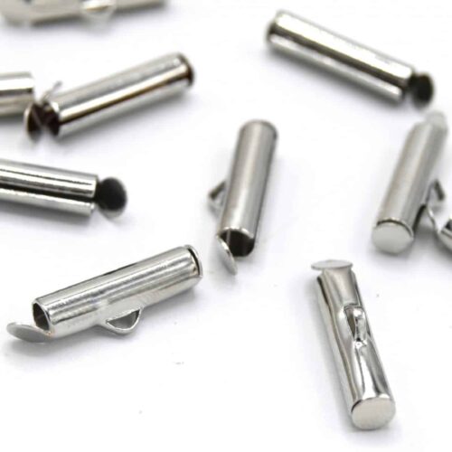 Glissières  tubes de fermoir d'embout cordon