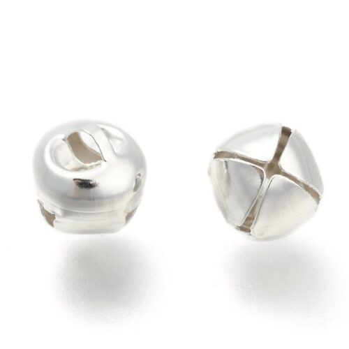 Grelots aluminium couleur argent 10mm