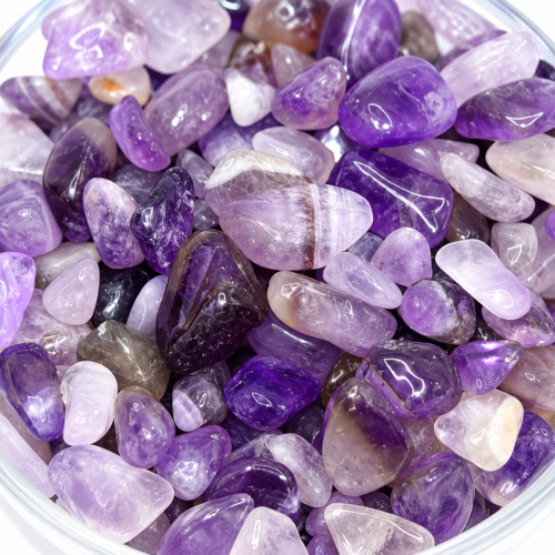 Pépites améthyste naturelle violette non percées 4 mm