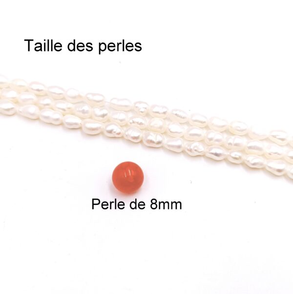 perle d'eau douce grade b 4~5 mm