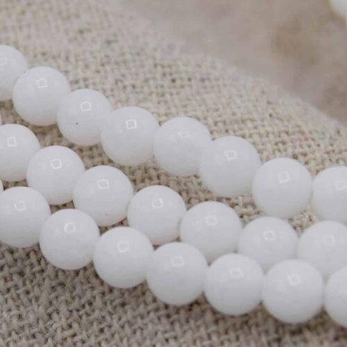 Perles jade blanc Ø4mm