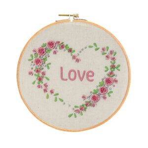 KIT DE BRODERIE POUR DEBUTANT COEUR LOVE