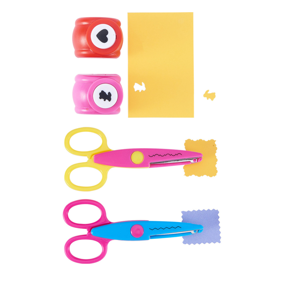 Kit Scrapbooking DIY Complet – Album Photo, Stickers, Papiers & Accessoires ciseaux