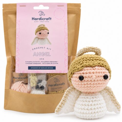 Kit crochet Mini Ange Hardicraft – Amigurumi de Noël 9 cm