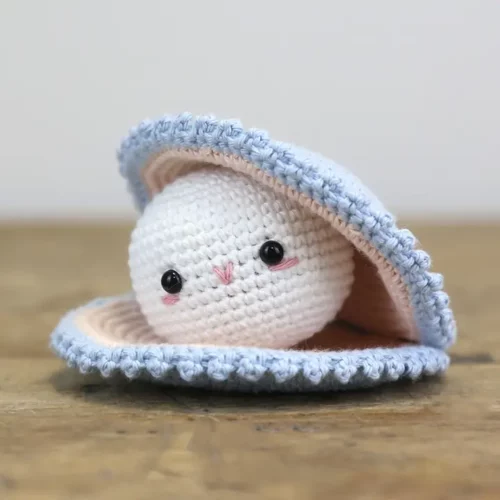 Kit crochet huître DIY Hardicraft Ophélie amigurumi marin